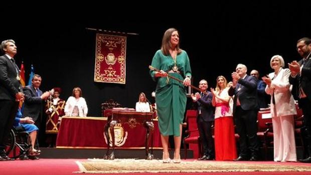 Patricia Cavada esta mañana en San Fernando
