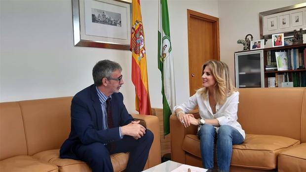 Reunión con Mestre en la Delegación de la Junta.