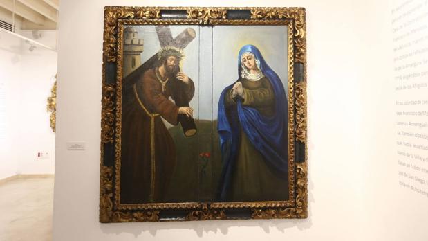 Cuadro devocional que dio origen a la hermandad de Afligidos de Cádiz