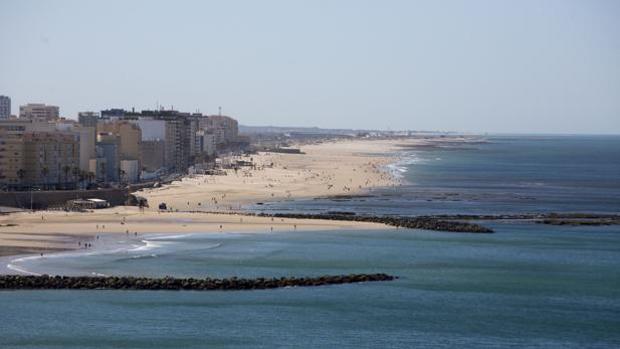 Una imagen de la playa de Cádiz