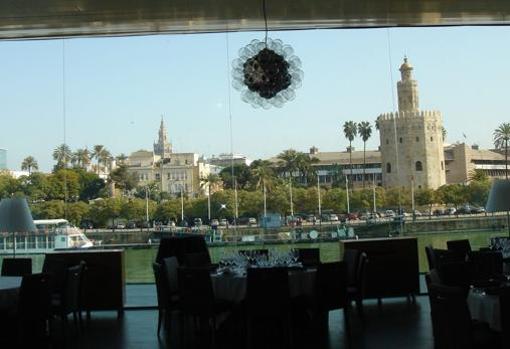 Vistas desde un restaurante de Triana