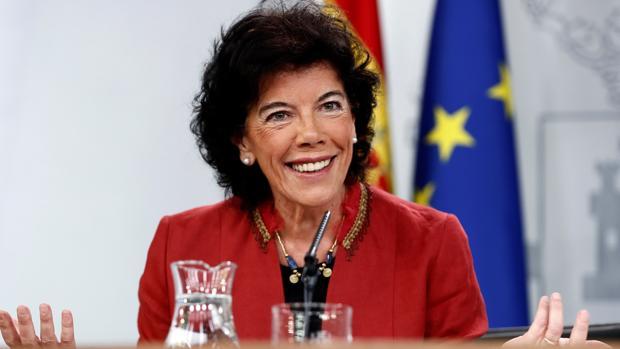 La ministra de Educación y FP, Isabel Celaá