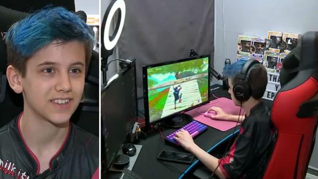 Griffin Spikoski durante la entrevista con el canal estadounidense